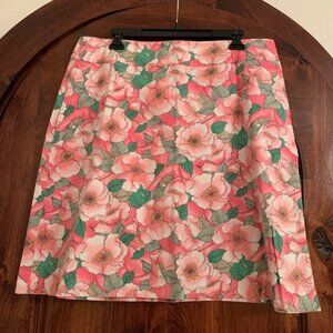 Floral Pink and Green Skirt